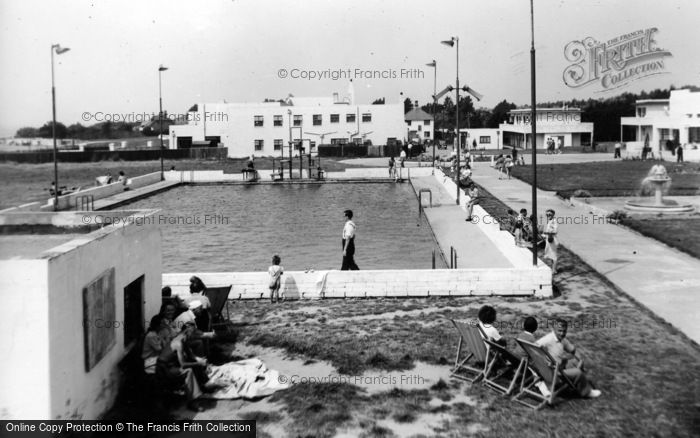 Photo of Rustington, Mallon Dene, Swimming Pool And Main Entrance c.1950