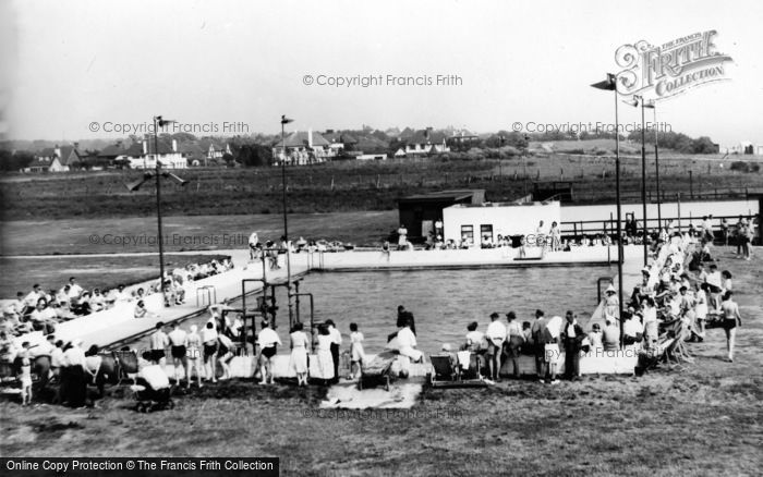 Photo of Rustington, Mallon Dene, Swimming Pool And Skating Rink c.1950