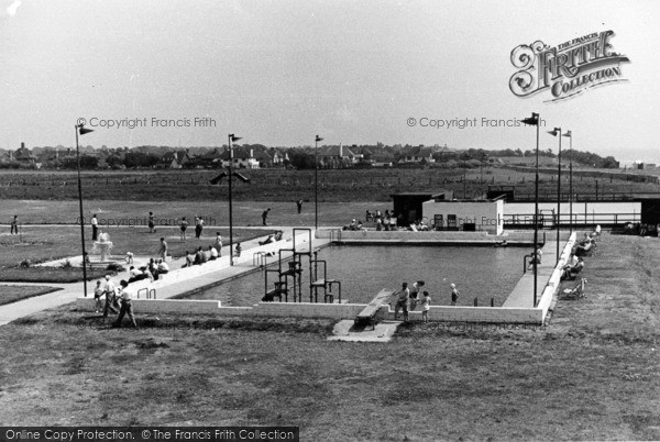 Photo of Rustington, Mallon Dene, Swimming Pool c.1955