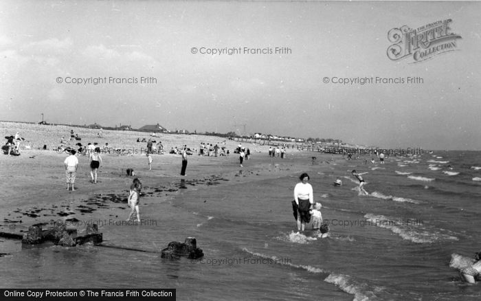 Photo of Rustington, The Beach c.1960
