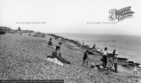 Photo of Rustington, The Beach c.1965