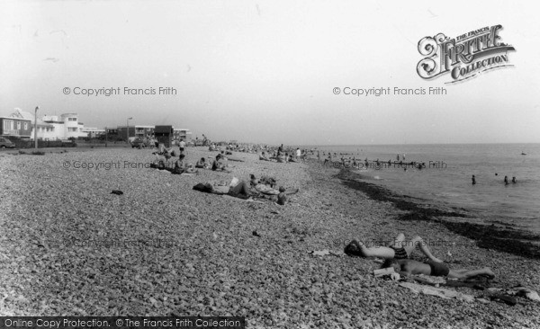 Photo of Rustington, The Beach c.1965