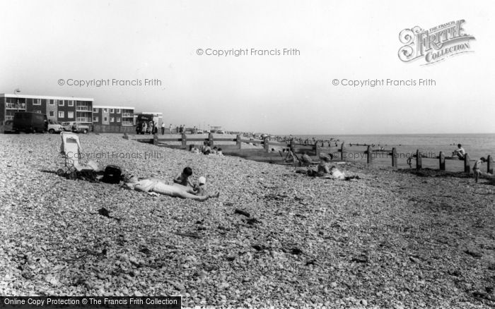 Photo of Rustington, The Beach c.1965
