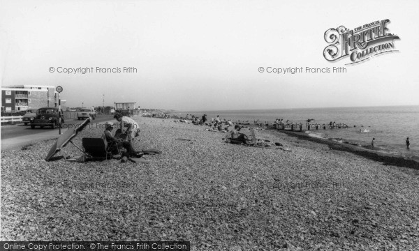 Photo of Rustington, The Beach c.1965