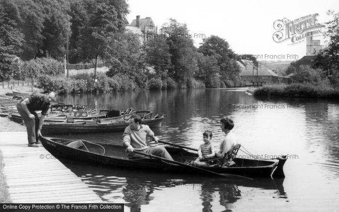 Photo of Ruswarp, Family Boating c.1960