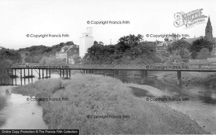 Photo of Ruswarp, The River, Mill And Railway Bridge c.1960