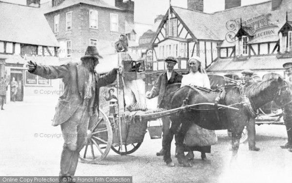 Photo of Ruthin, A Hurdy Gurdy Man c.1915