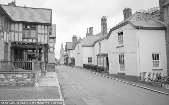 Photo of Ruthin, Castle Street From Castle Gateway 1956