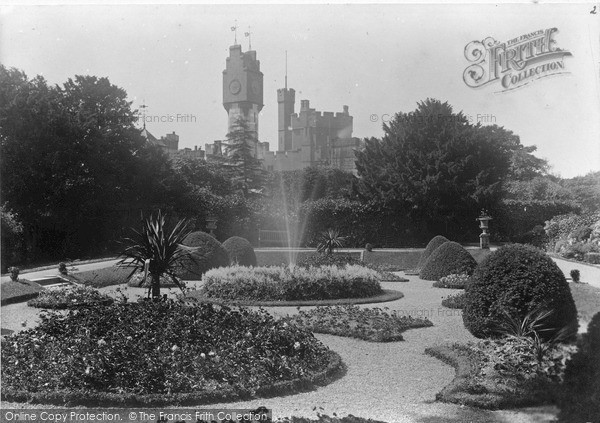 Photo of Ruthin, Castle, The Flower Gardens c.1900