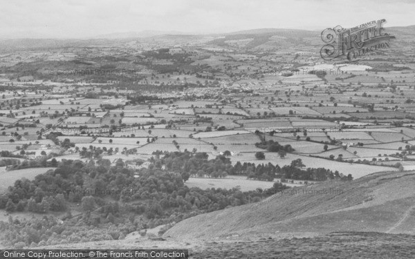 Photo of Ruthin, From Moel Famau 1956