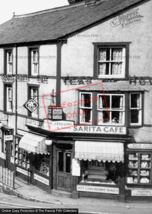 Photo of Ruthin, Sarita Cafe c.1955