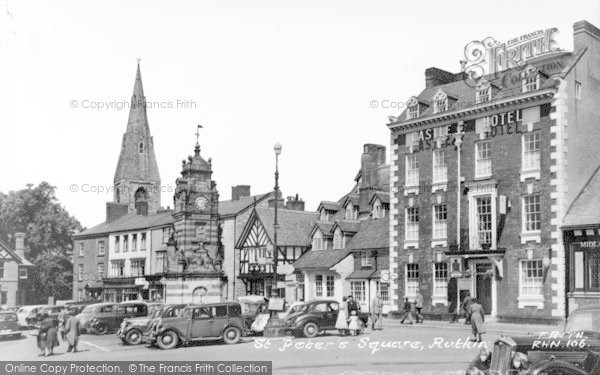 Photo of Ruthin, St Peter's Square c.1955