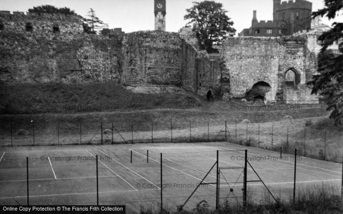 Photo of Ruthin, The Castle And Tennis Courts 1952