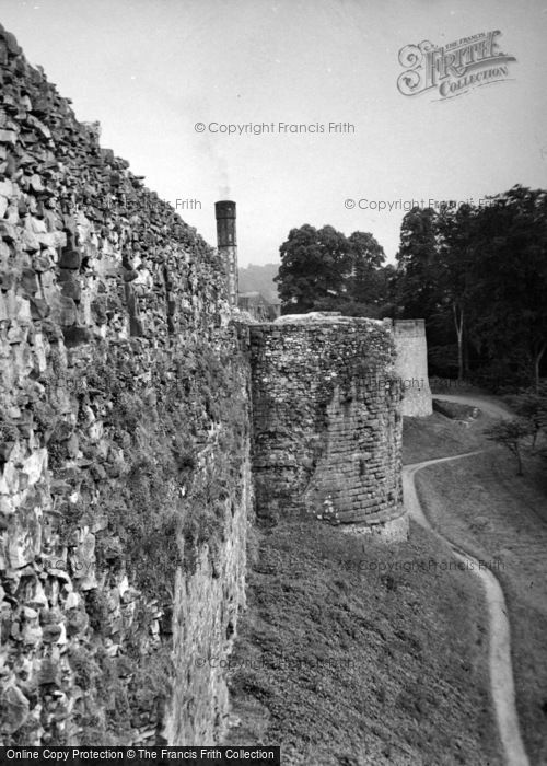 Photo of Ruthin, The Castle Walls 1952