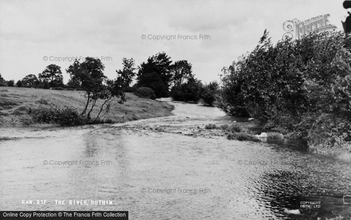 Photo of Ruthin, The River c.1960