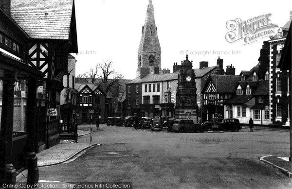 Photo of Ruthin, The Square c.1955