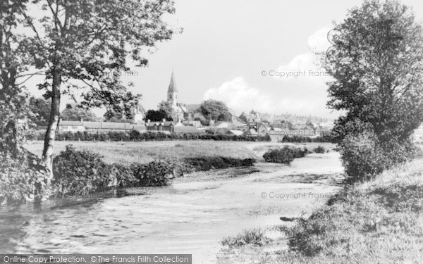 Photo of Ruthin, Town From The River Clwyd c.1939