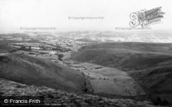 View From Moel Famau Looking East c.1960, Ruthin