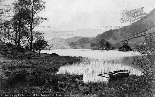 Photo of Rydal, Lake And Silver Howe c.1880