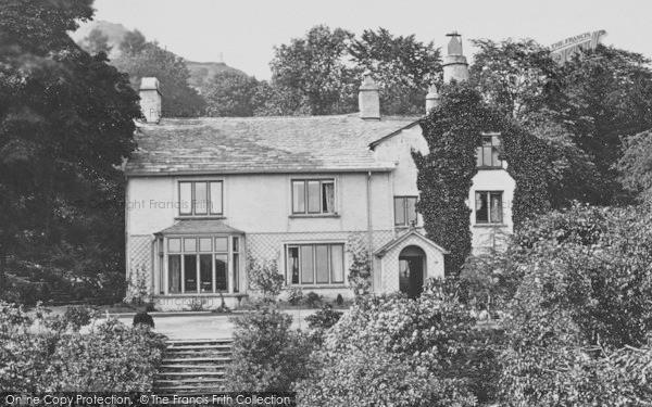 Photo of Rydal, Rydal Mount, Wordsworth's Home c.1867