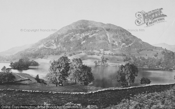 Photo of Rydal, Rydal Water And Nab Scar c.1870