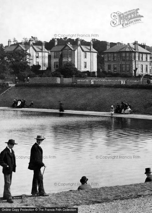 Photo of Ryde, Boys By The Boating Lake c.1883