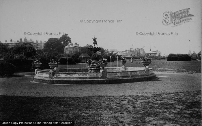 Photo of Ryde, Esplanade Gardens And Fountain 1895