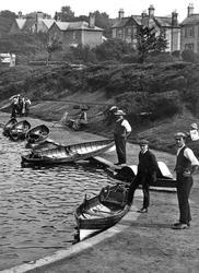 Men And Boys By Canoe Lake 1913, Ryde