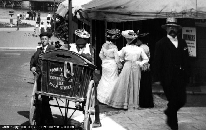 Photo of Ryde, People And Delivery Boys, Union Street 1904