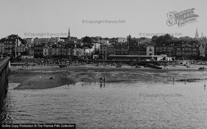 Photo of Ryde, West Beach c.1955