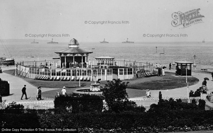 Photo of Ryde, Western Promenade Bandstand 1923
