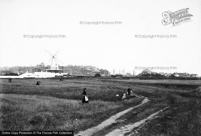 Photo of Rye, From Gibbet Marsh 1888