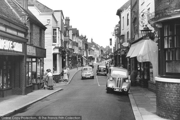 Photo of Rye, High Street c.1955