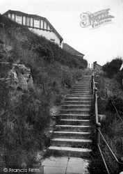 Old Steps, West Cliff 1925, Rye
