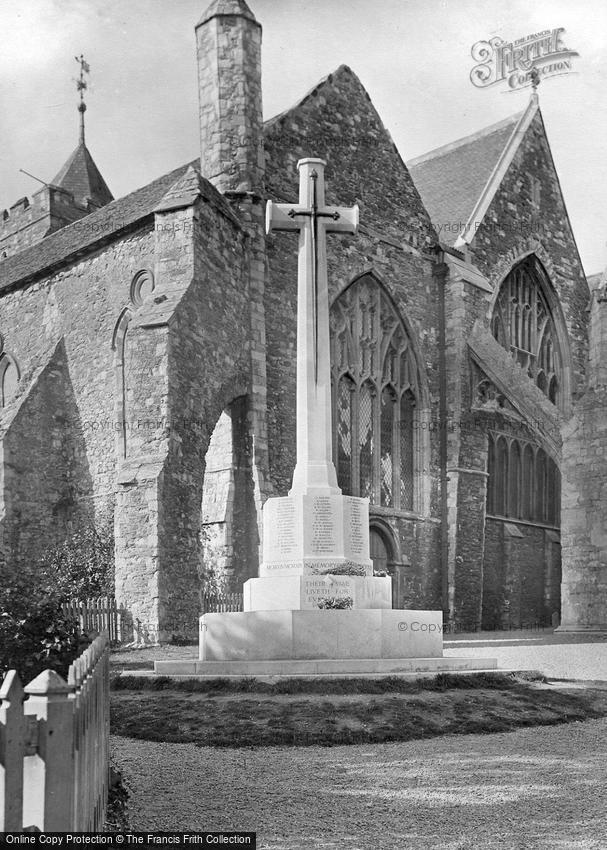 Rye, Parish Church of St Mary and War Memorial 1921
