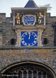 St Mary's Church Clock c.2000, Rye