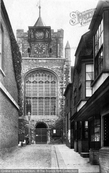 Photo of Rye, The Church Clock Tower 1901