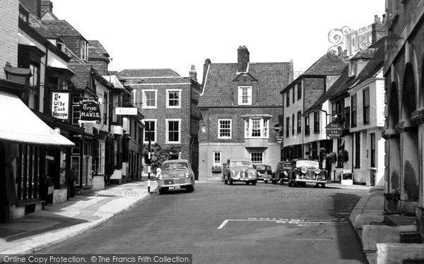 Photo of Rye, Town Hall Square c.1955