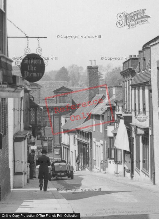Photo of Rye, View Down Lion Street c.1955