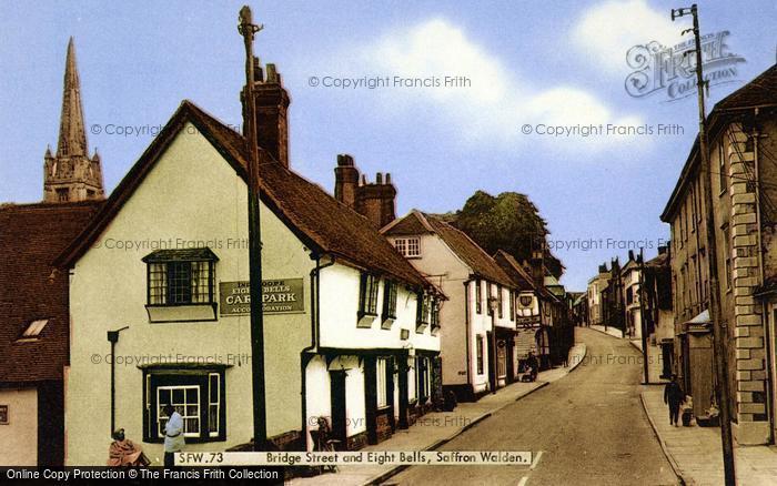 Photo of Saffron Walden, Bridge Street And Eight Bells c.1965