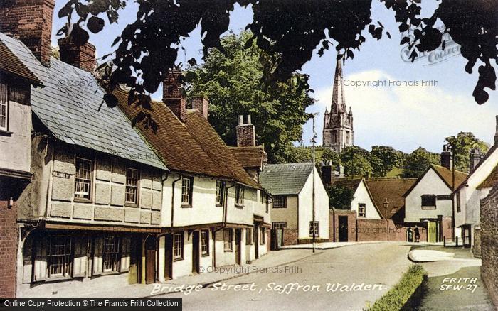 Photo of Saffron Walden, Bridge Street c.1955