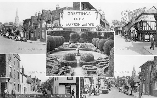 Photo of Saffron Walden, Composite c.1950