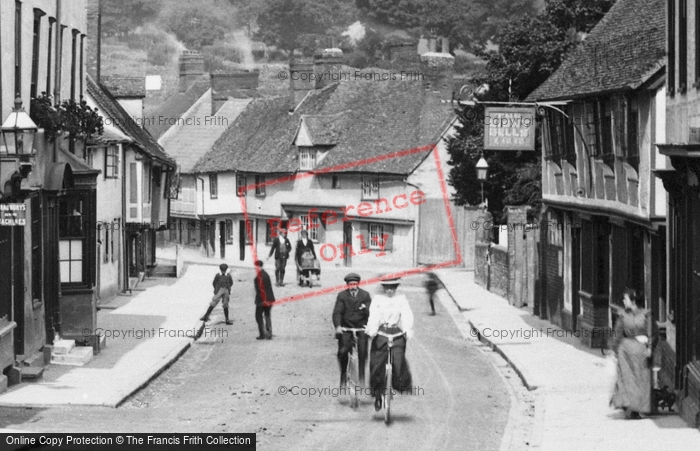 Photo of Saffron Walden, Cycling Up Bridge Street 1907
