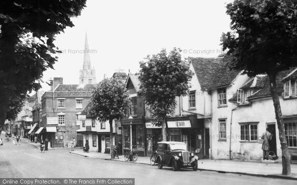 Photo of Saffron Walden, High Street 1937