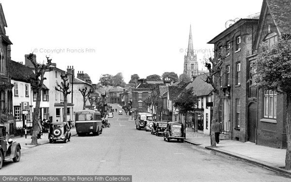 Photo of Saffron Walden, High Street c.1950