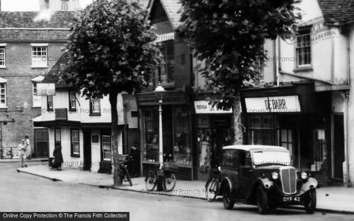 Photo of Saffron Walden, High Street Shops 1937