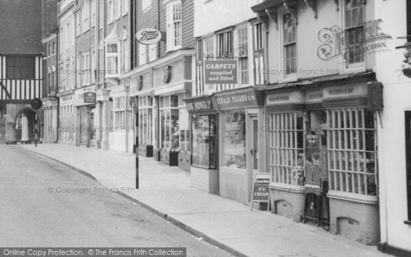 Photo of Saffron Walden, King Street Businesses c.1960