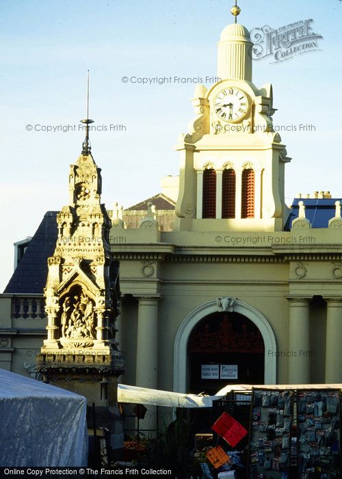 Photo of Saffron Walden, Market Cross And Library c.1990