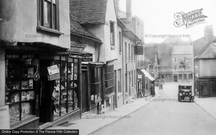 Photo of Saffron Walden, Market Hill Shops 1932