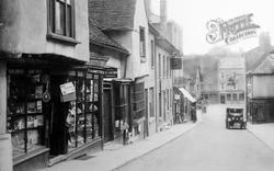 Market Hill Shops 1932, Saffron Walden